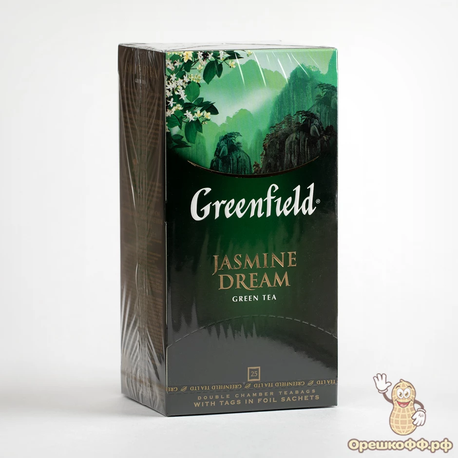 Купить чай зеленый greenfield (гринфилд) jasmine dream 25*2 г в СПб,  интернет-магазин с доставкой на дом - Орешкофф.рф